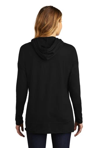 District Sweatshirts: Women's DT671 BLK Black Featherweight French Terry Hoodie 6 District Sweatshirts: Women's DT671 BLK Black Featherweight French Terry Hoodie - Image 4