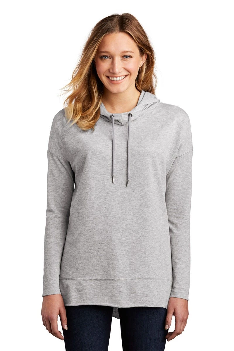 District Sweatshirts: Women's DT671 LHG Light Heather Grey Featherweight French Terry Hoodie 3 District Sweatshirts: Women's DT671 LHG Light Heather Grey Featherweight French Terry Hoodie