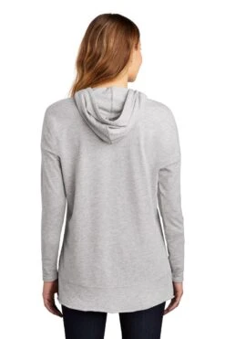 District Sweatshirts: Women's DT671 LHG Light Heather Grey Featherweight French Terry Hoodie 7 District Sweatshirts: Women's DT671 LHG Light Heather Grey Featherweight French Terry Hoodie -Wrangler Shop 9748 lighththrgry 2 dt671lighththrgrymodelback 1200w
