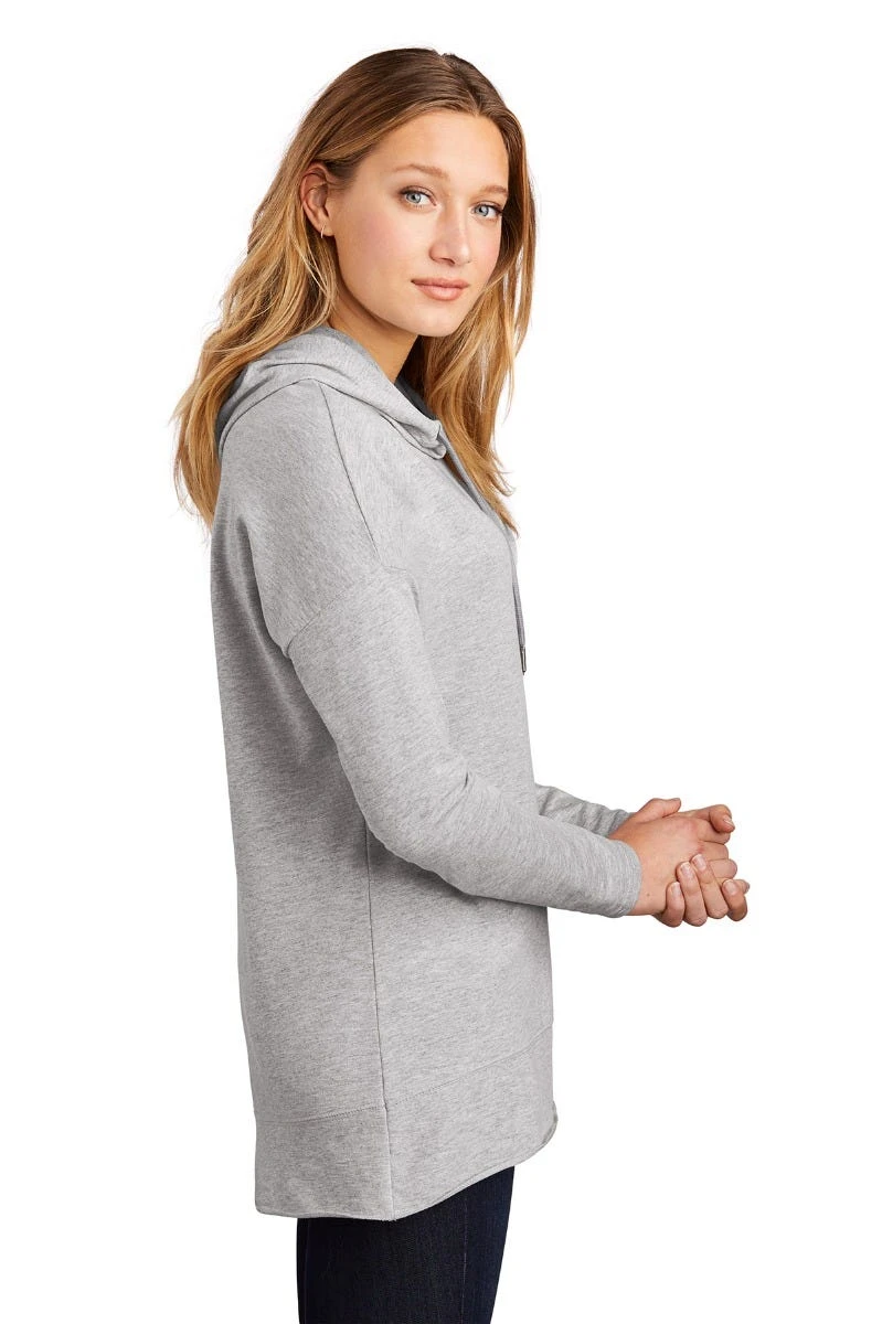 District Sweatshirts: Women's DT671 LHG Light Heather Grey Featherweight French Terry Hoodie 4 District Sweatshirts: Women's DT671 LHG Light Heather Grey Featherweight French Terry Hoodie - Image 2