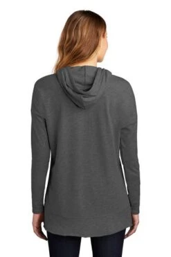 District Sweatshirts: Women's DT671 WC Washed Coal Featherweight French Terry Hoodie 9 District Sweatshirts: Women's DT671 WC Washed Coal Featherweight French Terry Hoodie -Wrangler Shop 9748 washedcoal 2 dt671washedcoalmodelback 337w