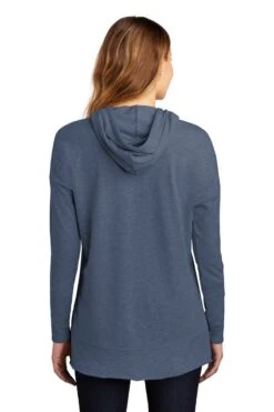 District Sweatshirts: Women's DT671 WI Washed Indigo Featherweight French Terry Hoodie 7 District Sweatshirts: Women's DT671 WI Washed Indigo Featherweight French Terry Hoodie -Wrangler Shop 9748 washedindigo 2 dt671washedindigomodelback 1200w
