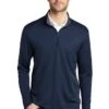 Port Authority Shirts: Men's K584 NVSG Navy Steel Grey Silk Touch Performance 1/4-Zip Shirt 2 Port Authority Shirts: Men's K584 NVSG Navy Steel Grey Silk Touch Performance 1/4-Zip Shirt -Wrangler Shop 9771 navysteelgry 1 k584navysteelgrymodelfront 337w