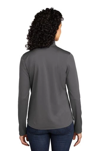 Port Authority Shirts: Women's LK584 SGBK Steel Grey Black Silk Touch Performance 1/4-Zip Shirt 6 Port Authority Shirts: Women's LK584 SGBK Steel Grey Black Silk Touch Performance 1/4-Zip Shirt - Image 4