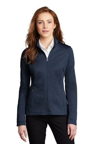 Port Authority Sweatshirts: Women's L249 DBNH Dress Blue Navy Heather Diamond Full Zip 3 Port Authority Sweatshirts: Women's L249 DBNH Dress Blue Navy Heather Diamond Full Zip