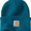 Carhartt Hats: Unisex A18 I36 Ocean Blue Acrylic Watch Cap -Wrangler Shop a18i36