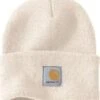 Carhartt Hats: Unisex A18 WWH Winter White Acrylic Watch Cap -Wrangler Shop a18wwh