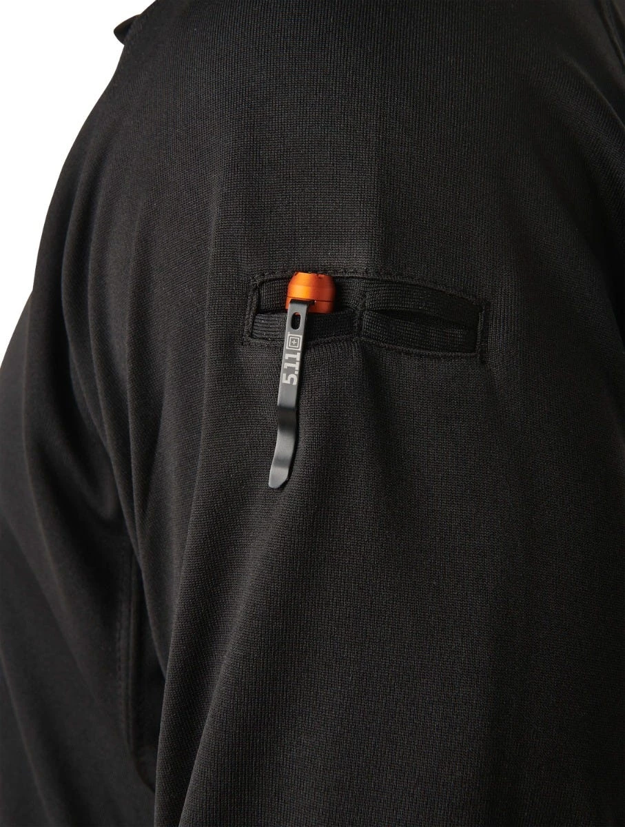 5.11 Tactical Shirts: Men's Performance Black Long Sleeve Polo Shirt 72049 019 8 5.11 Tactical Shirts: Men's Performance Black Long Sleeve Polo Shirt 72049 019 - Image 6