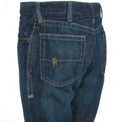 Ariat Jeans: Men's 10012555 Flame-Resistant Low Rise Shale M4 Boot Cut Jeans -Wrangler Shop ariat fr 10012555 l 01