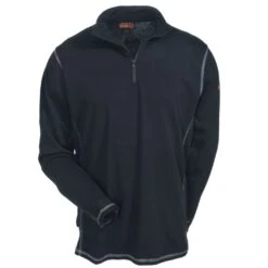 Ariat Shirts: Men's 10014378 Black Flame-Resistant Polartec Baselayer Shirt -Wrangler Shop ariat fr 10014378 f 01