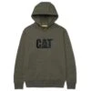 Caterpillar Sweatshirts: Men's W10646 13037 Army Moss Heather Trademark Hooded Sweatshirt 1 Caterpillar Sweatshirts: Men's W10646 13037 Army Moss Heather Trademark Hooded Sweatshirt -Wrangler Shop armymossheatheredit