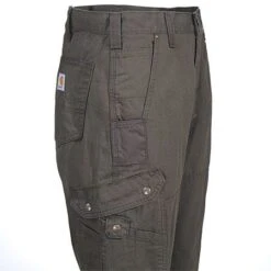 Carhartt Pants: Men's B342 DFE Brown Ripstop Cotton Work Pants -Wrangler Shop b342dfe carharttr 01 1