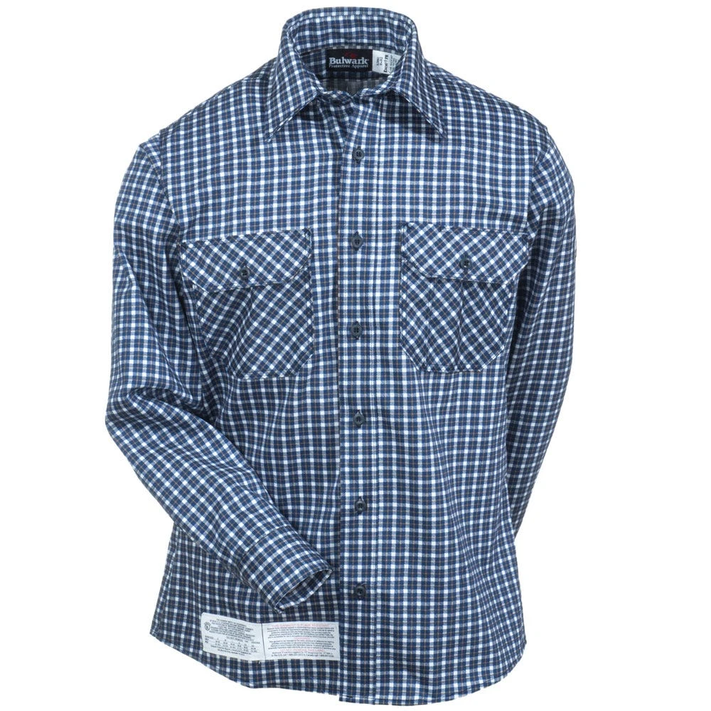 Bulwark Shirts: Men's SLD6 NK Flame-Resistant Long Sleeve Plaid Shirt 5 Bulwark Shirts: Men's SLD6 NK Flame-Resistant Long Sleeve Plaid Shirt - Image 3