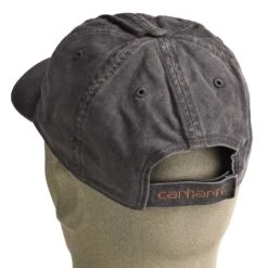 Carhartt Hats: Men's 100289 001 Black Canvas Odessa Cap -Wrangler Shop carhartt 100289 001 b 01