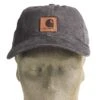 Carhartt Hats: Men's 100289 001 Black Canvas Odessa Cap -Wrangler Shop carhartt 100289 001 f 01