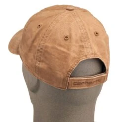 Carhartt Caps: Men's 100289 211 Brown Cotton Canvas Baseball Cap -Wrangler Shop carhartt 100289 211 b 01
