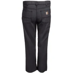 Carhartt Pants: Men's 102517 039 Gravel Grey Rugged Flex Rigby Five-Pocket Canvas Work Pants -Wrangler Shop carhartt 102517 039 b 01