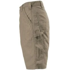 Carhartt Shorts: Men's Light Brown B147 LBR Cotton Canvas Work Shorts -Wrangler Shop carhartt b147 lbr l 01 1
