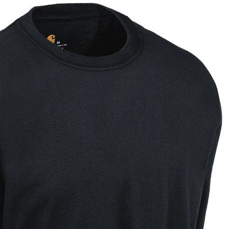 Carhartt Shirts: Men's Black K231 BLK Logo Cotton Jersey Long Sleeve Tee Shirt 4 Carhartt Shirts: Men's Black K231 BLK Logo Cotton Jersey Long Sleeve Tee Shirt - Image 2