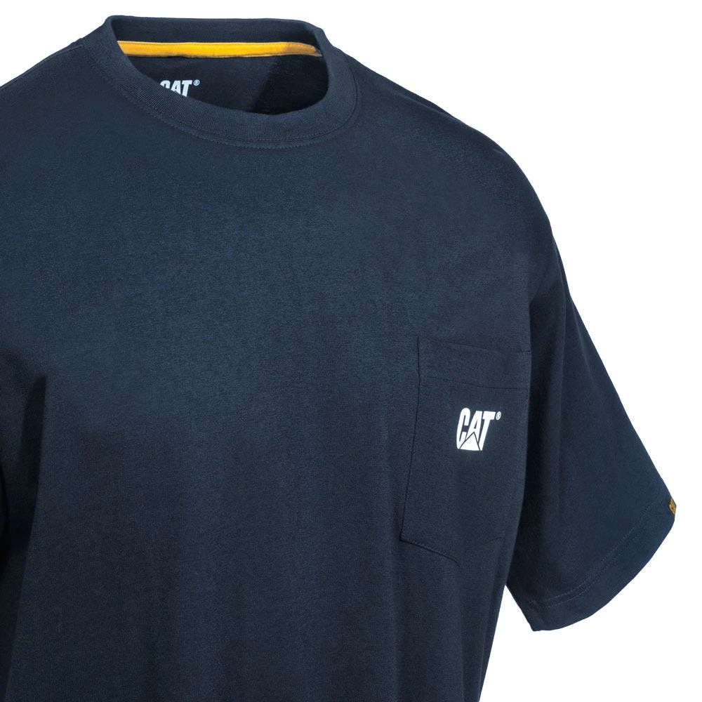 CAT Apparel Shirts: Men's 1510552 016 Black Logo Pocket Shirt 4 CAT Apparel Shirts: Men's 1510552 016 Black Logo Pocket Shirt - Image 2