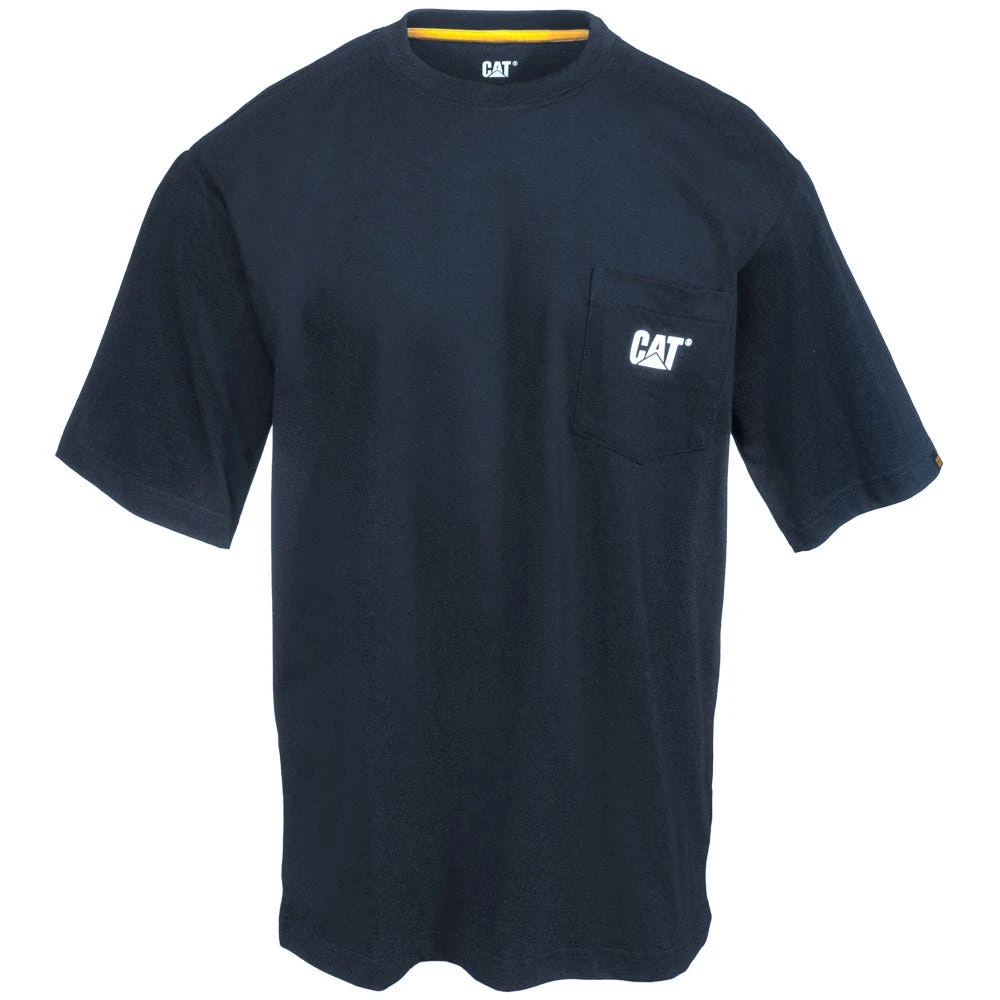 CAT Apparel Shirts: Men's 1510552 016 Black Logo Pocket Shirt 5 CAT Apparel Shirts: Men's 1510552 016 Black Logo Pocket Shirt - Image 3