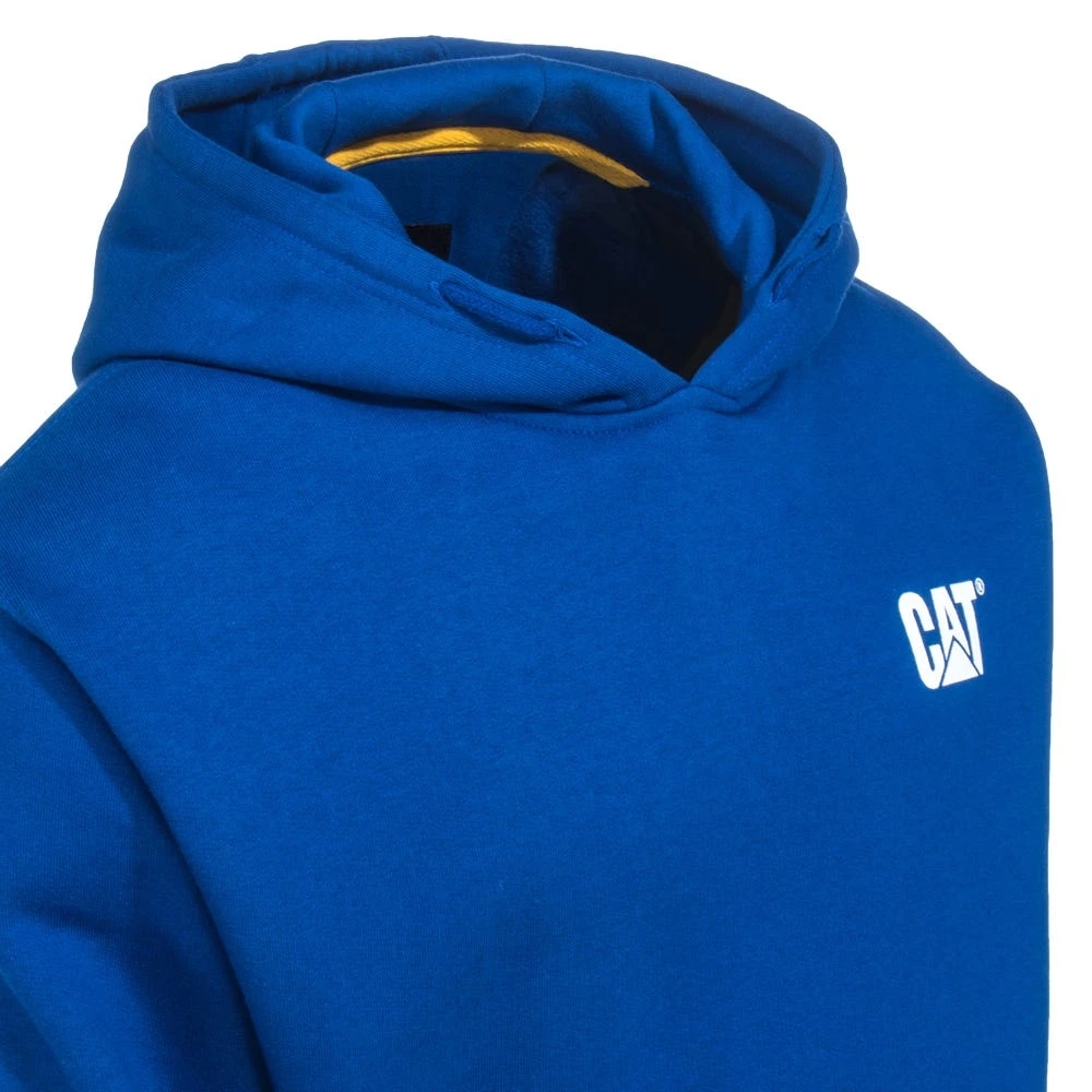 CAT Apparel Sweatshirts: Men's 1910709 95B Bright Blue Trademark Banner Hooded Sweatshirt 4 CAT Apparel Sweatshirts: Men's 1910709 95B Bright Blue Trademark Banner Hooded Sweatshirt - Image 2