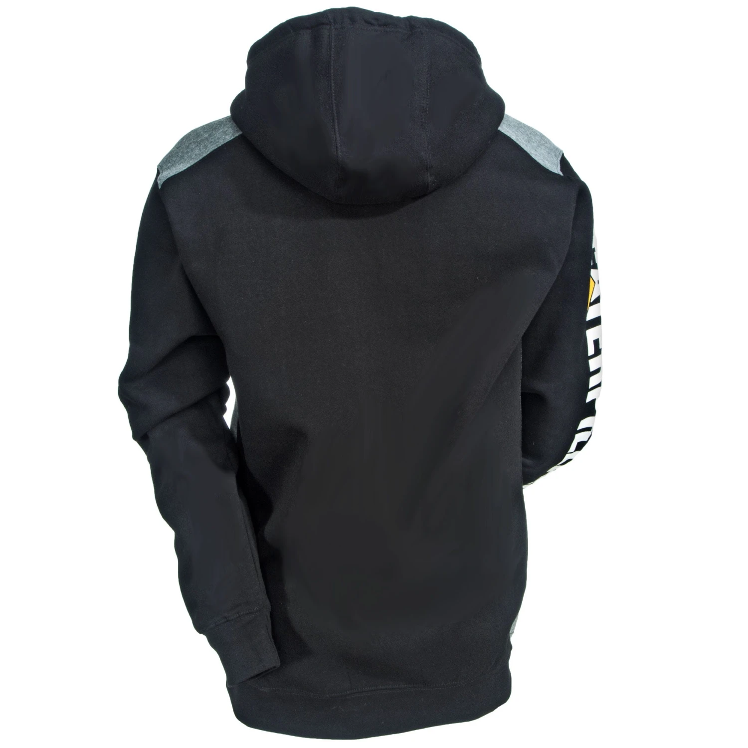 CAT Apparel Sweatshirts: Men's 1910802 016 Black Logo Panel Hooded Sweatshirt 3 CAT Apparel Sweatshirts: Men's 1910802 016 Black Logo Panel Hooded Sweatshirt