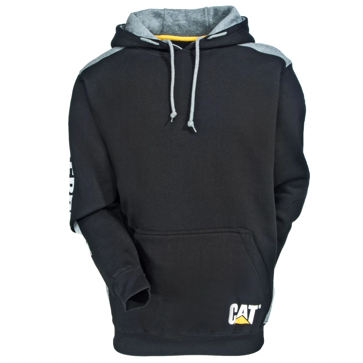 CAT Apparel Sweatshirts: Men's 1910802 016 Black Logo Panel Hooded Sweatshirt 5 CAT Apparel Sweatshirts: Men's 1910802 016 Black Logo Panel Hooded Sweatshirt - Image 3