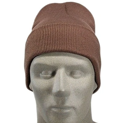 Port And Company Caps: Brown Acrylic Knit Cap CP90 BRN 3 Port And Company Caps: Brown Acrylic Knit Cap CP90 BRN