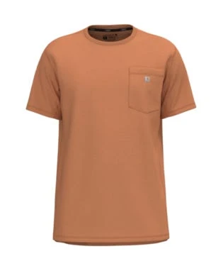 Carhartt Shirts: Men's 104616 DYO Dusty Orange Force Relaxed Fit Short Sleeve Pocket T-Shirt 3 Carhartt Shirts: Men's 104616 DYO Dusty Orange Force Relaxed Fit Short Sleeve Pocket T-Shirt