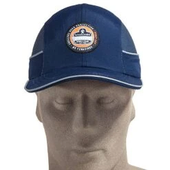 Ergodyne Caps: Men's 8950 Navy Skullerz Long Brim Bump Cap -Wrangler Shop ergodyne 8950 f 01