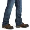 Ariat Work FR: Men's FR 10023467 Bryce M4 Low Rise Stretch DuraLight Boot Cut Jeans -Wrangler Shop f18 mns work 10023467 detail02