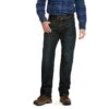 Ariat Rebar Jeans: Men's 10028691 Rebar M5 Slim DuraStretch Fashion Stackable Straight Leg Jean -Wrangler Shop f19 mns work gaglione 10028691 front