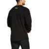Ariat Rebar Shirt: Men's 10032848 Black Cotton Strong Block T-Shirt -Wrangler Shop f20 mns work gaglione 10032848 back