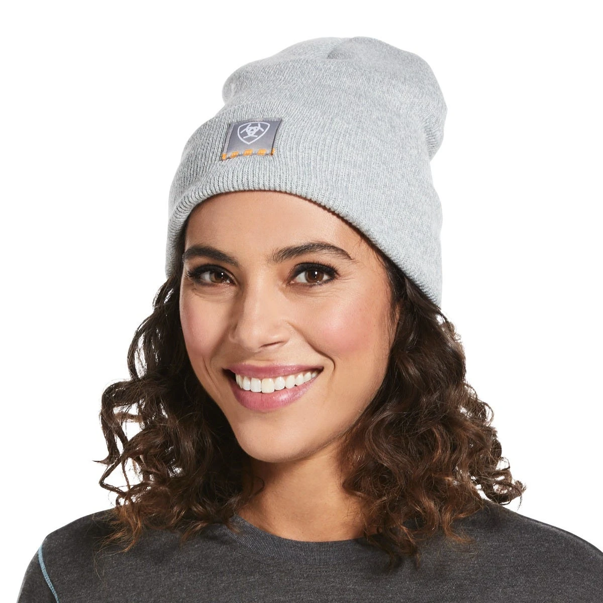 Ariat Rebar Hat: Womens's 10032878 Gray Rebar Watch Cap 4 Ariat Rebar Hat: Womens's 10032878 Gray Rebar Watch Cap - Image 2