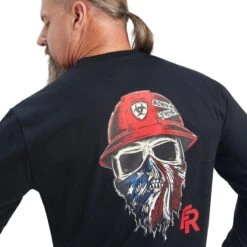 Ariat FR Shirts: Men's 10041479 Black Born For This T-Shirt 10 Ariat FR Shirts: Men's 10041479 Black Born For This T-Shirt -Wrangler Shop f22 mns work 10041479 detail02