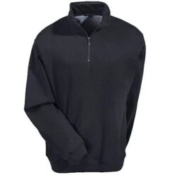 Sport-Tek Sweatshirts: Men's ST253 BK Black Colorfast Quarter Zip Sweatshirt 7 Sport-Tek Sweatshirts: Men's ST253 BK Black Colorfast Quarter Zip Sweatshirt -Wrangler Shop f253black sporttekf 01 1