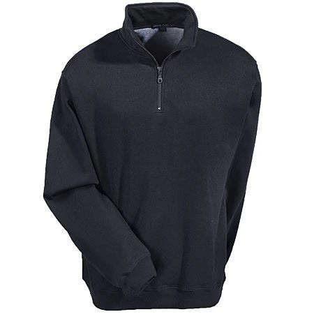 Sport-Tek Sweatshirts: Men's ST253 BK Black Colorfast Quarter Zip Sweatshirt 5 Sport-Tek Sweatshirts: Men's ST253 BK Black Colorfast Quarter Zip Sweatshirt - Image 3