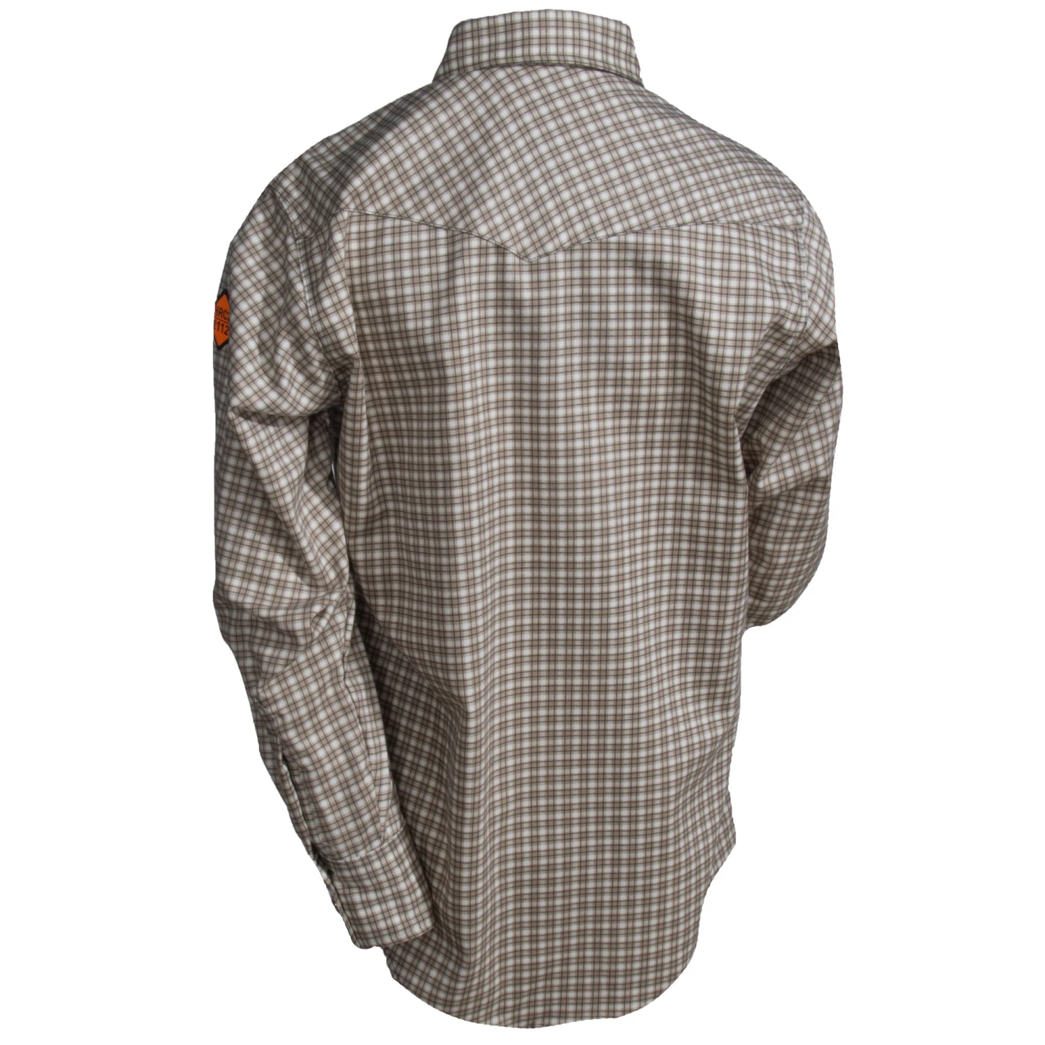 Wrangler Shirts: Men's FR124 MM Plaid Western Flame Resistant Work Shirt 4 Wrangler Shirts: Men's FR124 MM Plaid Western Flame Resistant Work Shirt - Image 2