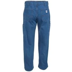 Carhartt Jeans: Men's FRB13 DNM Denim Flame Resistant Dungaree Jeans -Wrangler Shop frb13dnm carharttb 01