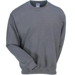 Gildan Sweatshirts: Men's 18000 CHR Grey Heavy Blend Crewneck Sweatshirt -Wrangler Shop gildan 18000 chr f 01