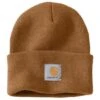 Carhartt Caps: Brown Acrylic Watch Cap A18 BRN -Wrangler Shop image a18brn 550 550