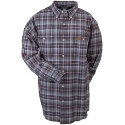 Carhartt Shirts: Midweight Flannel Work Shirt S137NVY