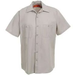 Red Kap Shirts: Men's Tan SP24 LT Short-Sleeve Lightweight Work Shirt 7 Red Kap Shirts: Men's Tan SP24 LT Short-Sleeve Lightweight Work Shirt -Wrangler Shop image 51004 1