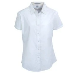 Port Authority Shirts: Women's White Short Sleeve Shirt L508 WHT