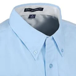 Port Authority Shirts: S508 LBL Men's Light Blue Woven Short Sleeve Shirt -Wrangler Shop image 57696
