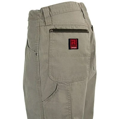 Wrangler Riggs Jeans: Men's Dark Khaki 3W020 DK Cotton Ripstop Carpenter Jeans 3 Wrangler Riggs Jeans: Men's Dark Khaki 3W020 DK Cotton Ripstop Carpenter Jeans
