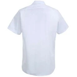 Red Kap Shirts: Men's White SP24 WH Short-Sleeve Uniform Work Shirt