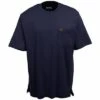 Wrangler Riggs Shirts: Men's Navy 3W700 NV Short Sleeve Pocket Tee Shirt -Wrangler Shop image 72692