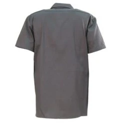 Dickies Shirts: Men's 1574 CH Charcoal Twill Short Sleeve Work Shirt